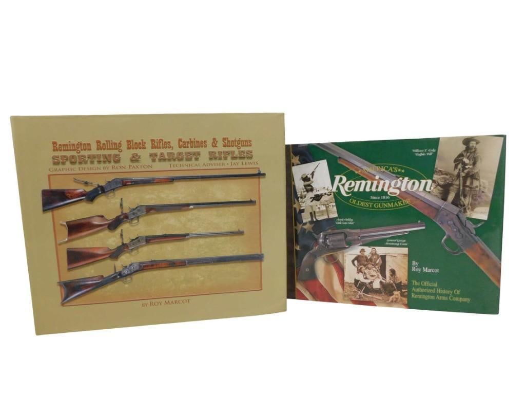 2 Gun Books incl Remington America's Oldest Gunmaker by Roy Marcot and Remington Rolling Block Rifle (1 of 7)