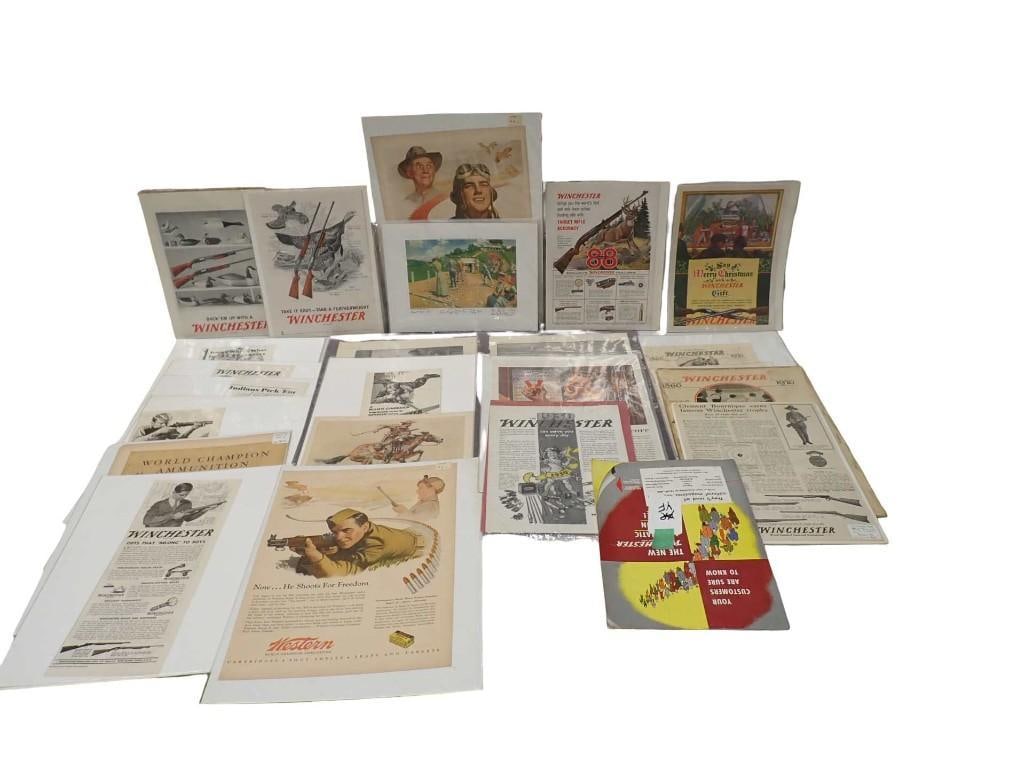 Lot of Vintage and Antique Ephemera incl Winchester (1 of 12)