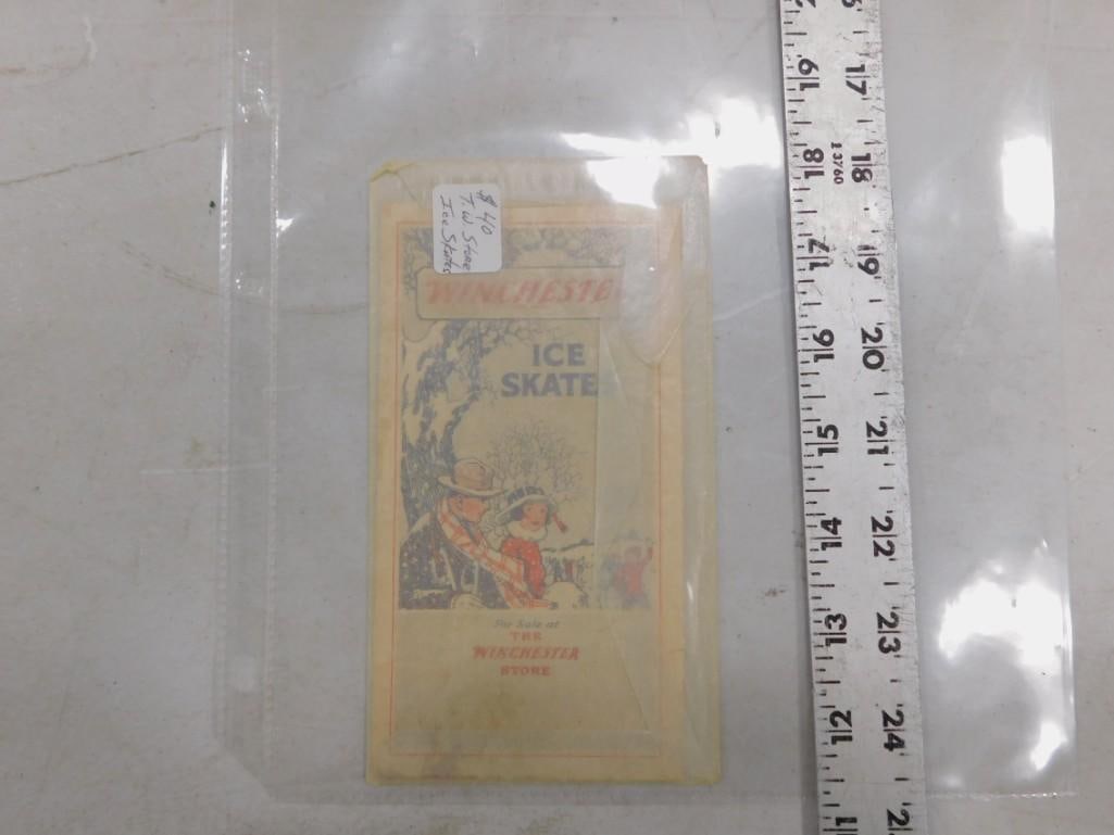 Antique Winchester Ice Skate Pocket Catalog: Antique Winchester Ice Skate Pocket Catalog- All pictures are considered part of the description and should be examined carefully by bidders. Live Auctioneers is now offering Live Shipping through the