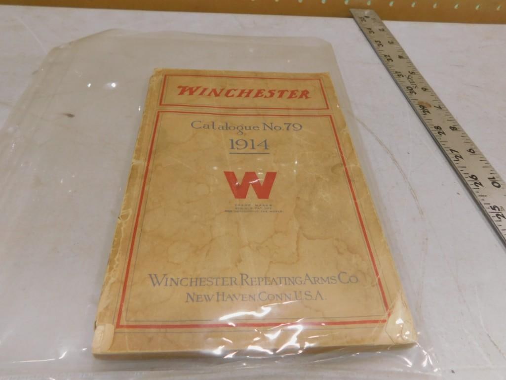 Antique Winchester Catalog No 79 Dated 1914: Antique Winchester Catalog No 79 Dated 1914- All pictures are considered part of the description and should be examined carefully by bidders. Live Auctioneers is now offering Live Shipping through the