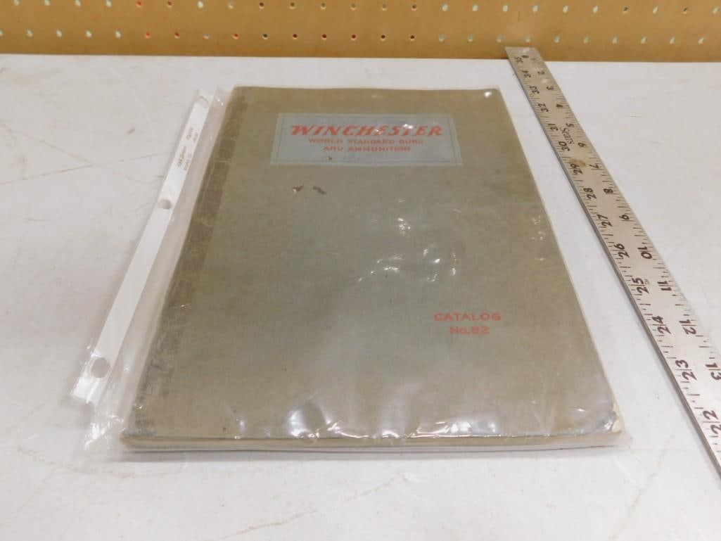 Antique Winchester Catalog No 82 Dated 1915: Antique Winchester Catalog No 82 Dated 1915 - All pictures are considered part of the description and should be examined carefully by bidders. Live Auctioneers is now offering Live Shipping through th