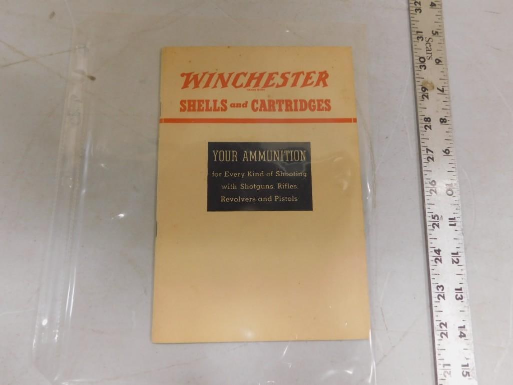 1938 Winchester Ammunition Catalog: 1938 Winchester Ammunition Catalog - All pictures are considered part of the description and should be examined carefully by bidders. Live Auctioneers is now offering Live Shipping through them. 