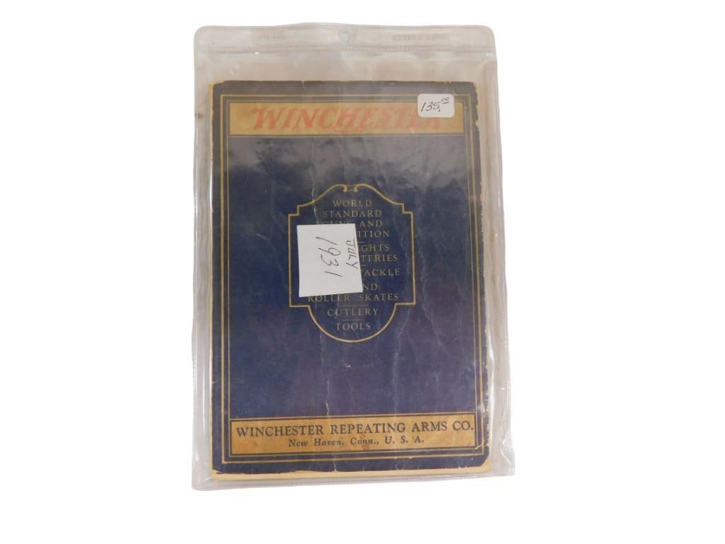 Antique Winchester Product Catalog: Antique Winchester Product Catalog Probably 1931 - All pictures are considered part of the description and should be examined carefully by bidders. Live Auctioneers is now offering Live Shipping throu