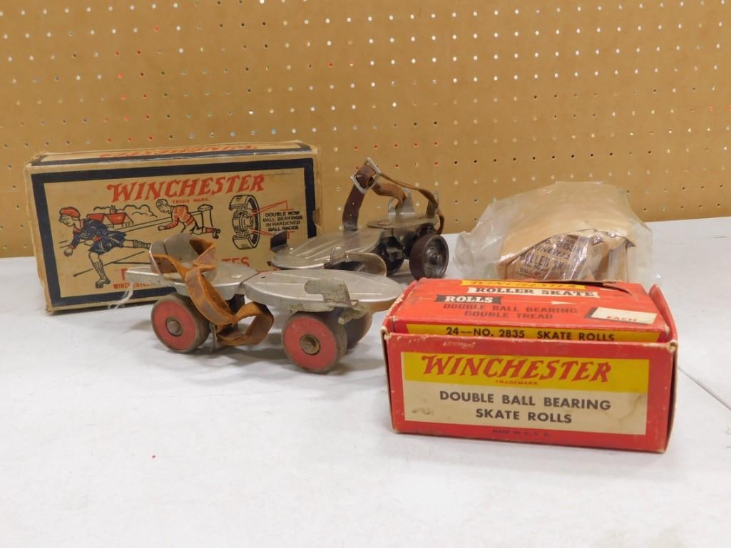 Lot of Winchester Roller Skates and Parts incl 1 Original Box: Lot of Winchester Roller Skates and Parts incl 1 Original Box- All pictures are considered part of the description and should be examined carefully by bidders. Live Auctioneers is now offering Live Sh