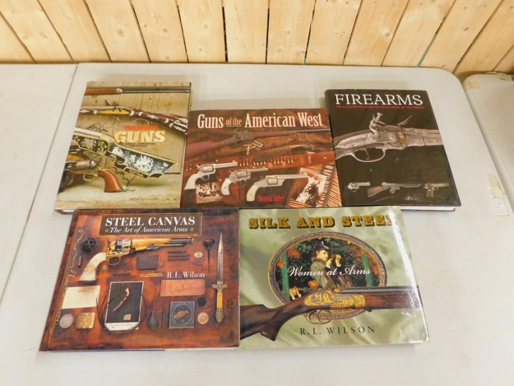 Firearms Books including The Great Guns, Guns of the American West, Steel Canvas, Silk and Steel,: Firearms Books including The Great Guns, Guns of the American West, Steel Canvas, Silk and Steel, Firearms The Illustrated Guide to Small Arms of the World All pictures are considered part of the desc
