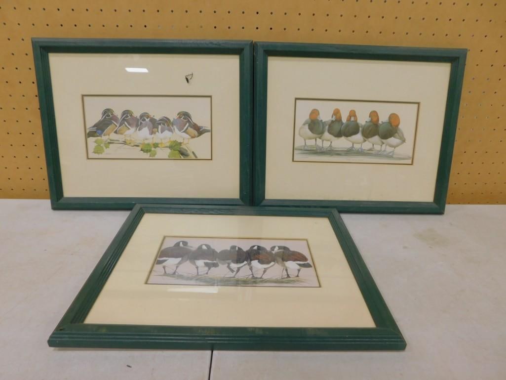 3 Framed LaMay Signed Duck Prints - "Rear Admirals", "The Bachelors", "The Bully Boys": 3 Framed LaMay Signed Duck Prints - "Rear Admirals", "The Bachelors", "The Bully Boys" Measures roughly 15x12" All pictures are considered part of the description and shoul