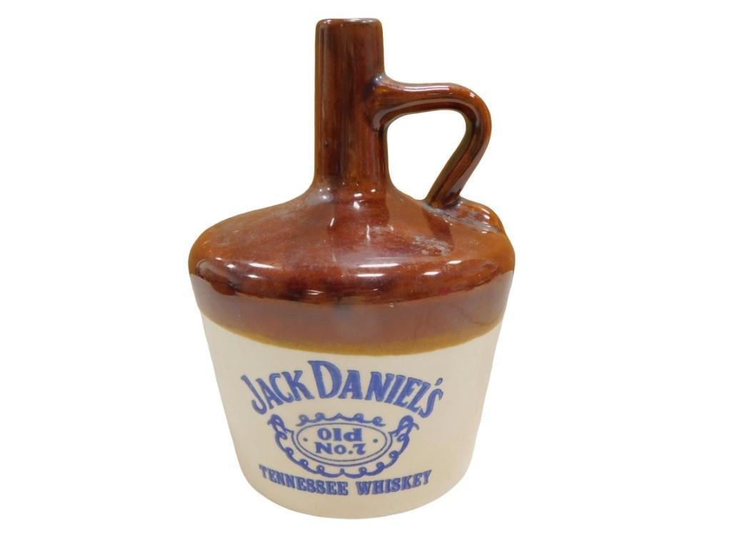 Jack Daniel's Stoneware Whiskey Jug: Jack Daniel's Stoneware Whiskey Jug All pictures are considered part of the description and should be examined carefully by bidders. Live Auctioneers is now offering Live Shipping through them. T