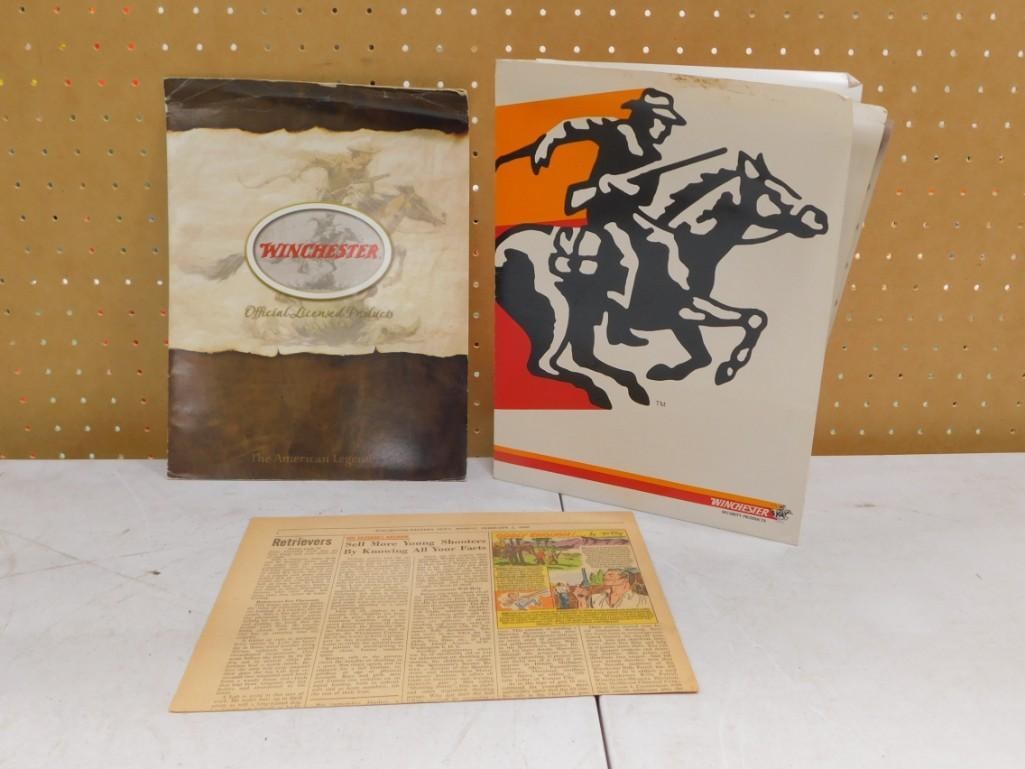 Ephemera Lot including 1959 Winchester Western News Paper, Point of Sale Information, etc. (1 of 5)