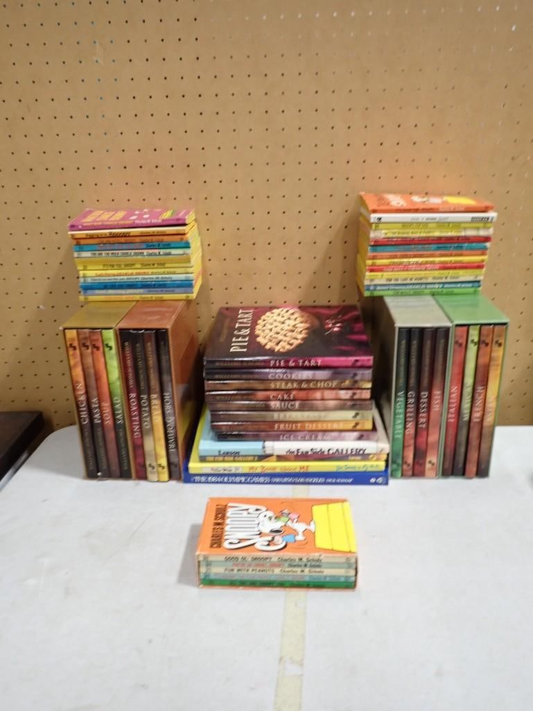 Vintage Peanuts, Charlie Brown, Snoopy, Etc Books, Williams-Sonoma Cookbooks, The Far Side, Etc (1 of 8)