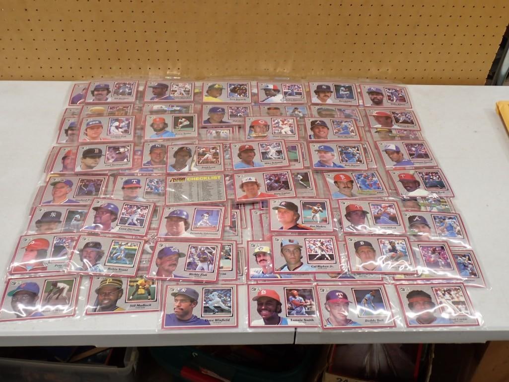 1983 Donruss Action All Stars 2 Complete Sets of 60 Each: 1983 Donruss Action All Stars 2 Complete Sets of 60 Each. All the stars of the day All pictures are considered part of the description and should be examined carefully by bidders. Live Auctionee