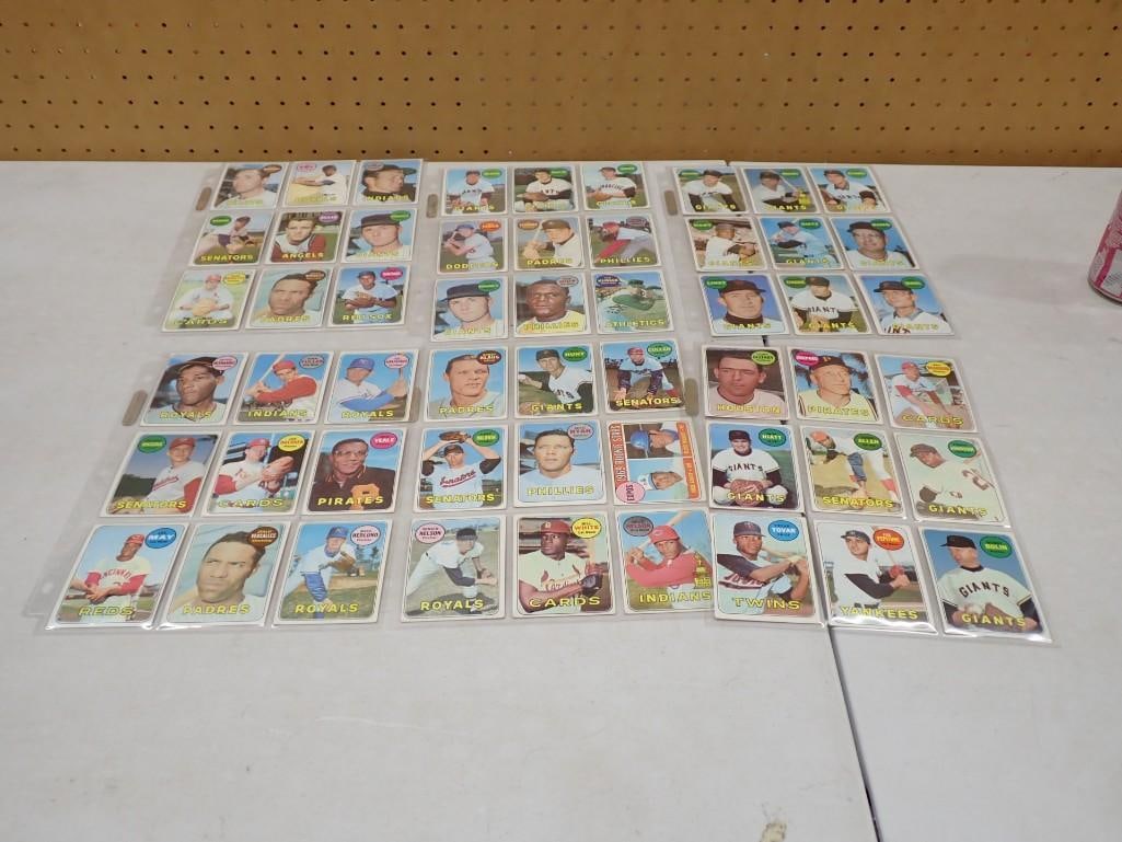 1969 Topps Baseball Cards 54 Total (1 of 6)