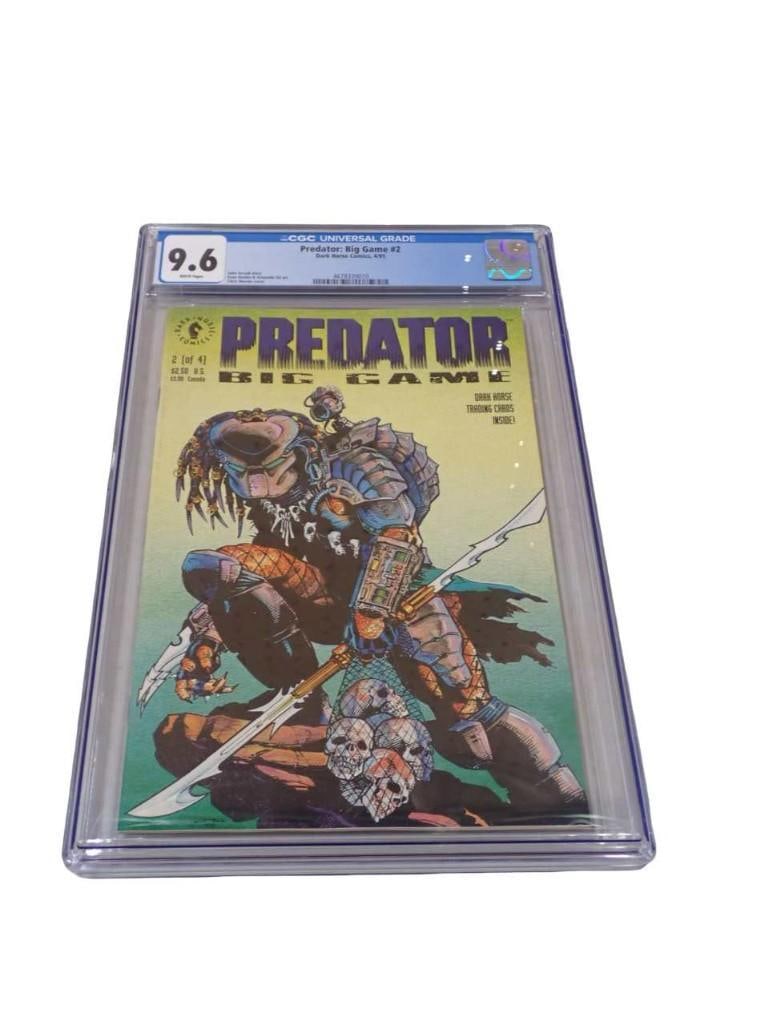 Predator: Big Game #2 CGC Graded 9.6 White Pages Comic Book Dark Horse Comics 4/91: Predator: Big Game #2 CGC Graded 9.6 White Pages Comic Book Dark Horse Comics 4/91. John Arcudi story, Evan Dorkin & Armando Gil art, Chris Warner cover. All pictures are considered part of 