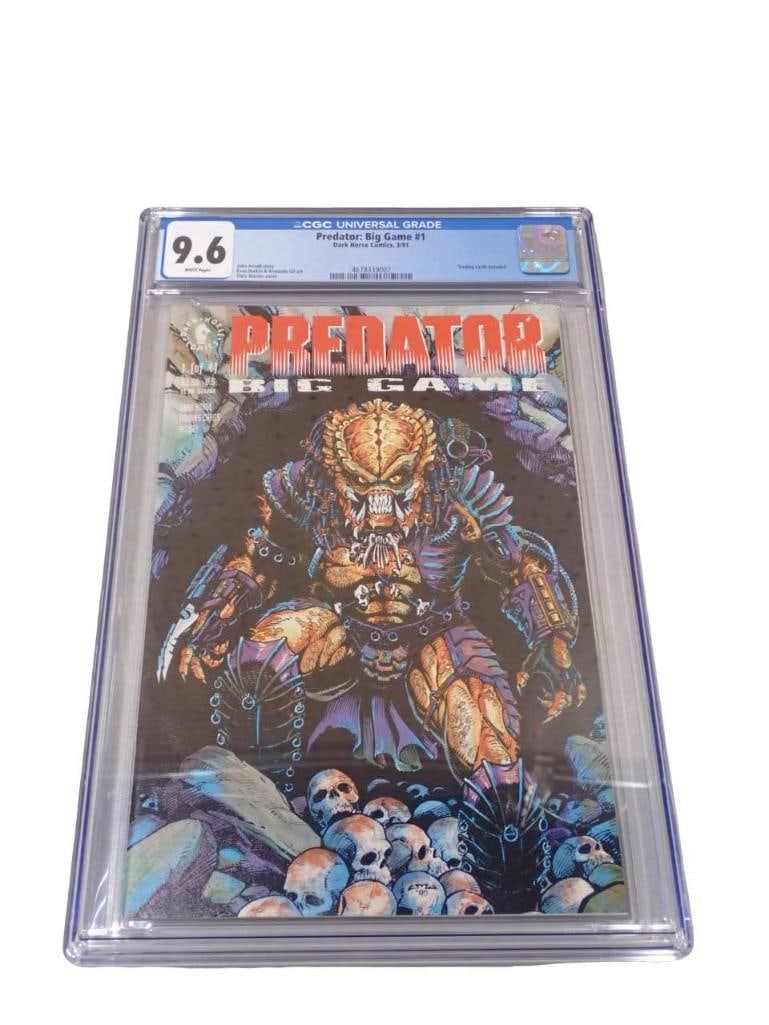 Predator: Big Game #1 CGC Graded 9.6 White Pages Dark Horse Comics 3/91 Comic Book: Predator: Big Game #1 CGC Graded 9.6 White Pages Dark Horse Comics 3/91 Comic Book. John Arcudi story, Evan Dorkin & Armando Gil art, Chris Warner cover All pictures are considered part of