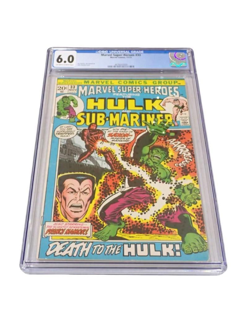 Marvel Super-Heroes #33 CGC Graded 6.0 Off White to White Pages Marvel Comics 11/72 Comic Book (1 of 4)