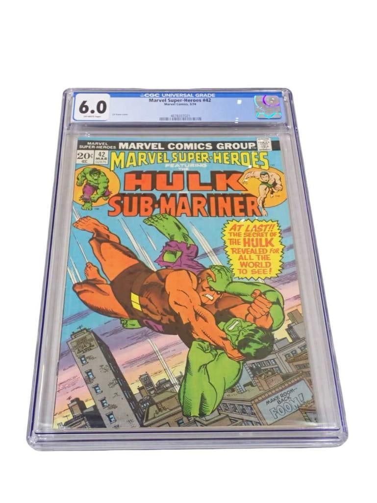 Marvel Super-Heroes #42 CGC Graded 6.0 Off White Pages Marvel Comics 3/74 Comic Book (1 of 4)