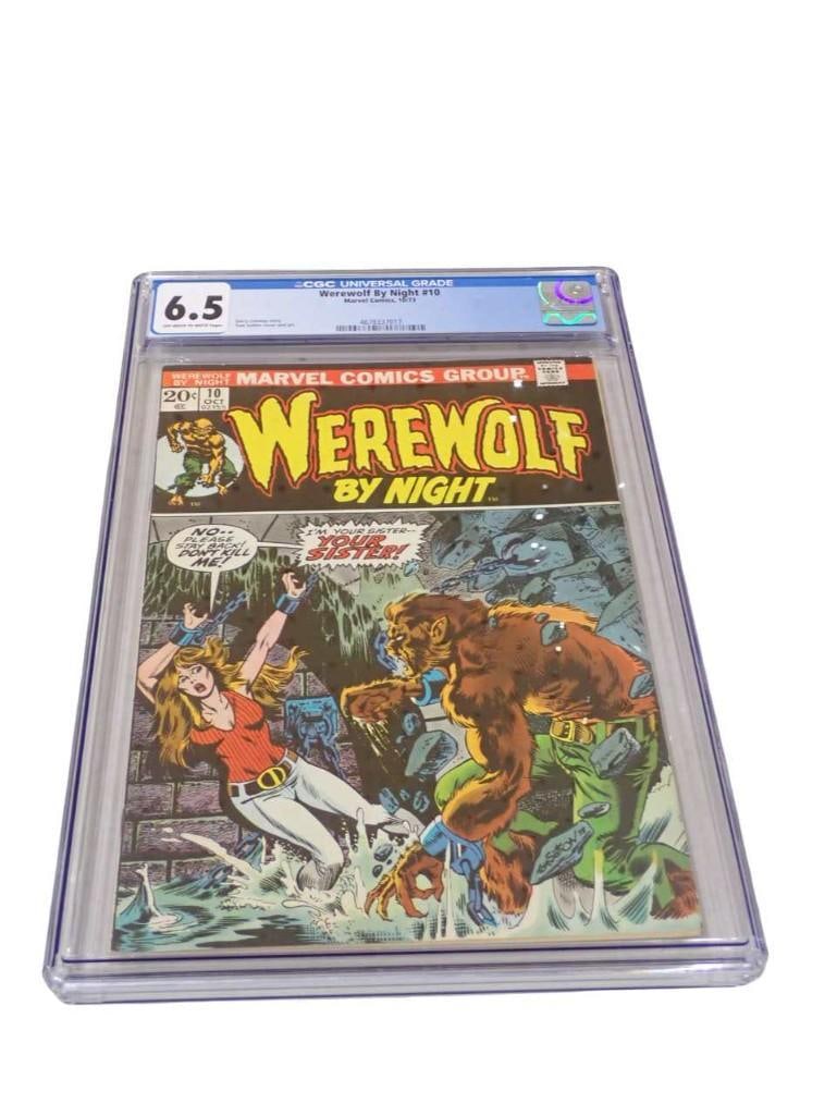 Werewolf By Night #10 CGC Graded 6.5 Off White to White Pages Marvel Comics, 10/73 Comic Book (1 of 4)