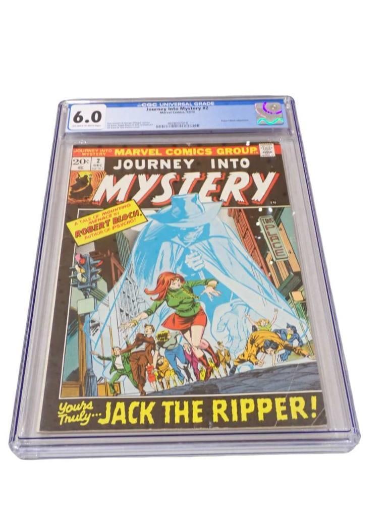 Journey Into Mystery #2 CGC Graded 6.0 Off White to White pages Marvel Comics 12/72 Comic Book: Journey Into Mystery #2 CGC Graded 6.0 Off White to White pages Marvel Comics 12/72 Comic Book. Robert Bloch adaptation. Ron Goulart & George Effinger stories. Gil Kane, Ralph Re
