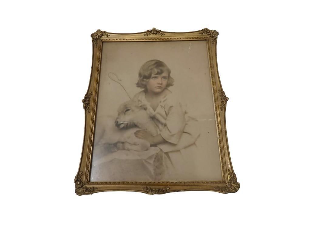 Framed Antique Colored Print "The Young St. John" by Joseph Knaffl - measures roughly 13x10": Framed Antique Colored Print "The Young St. John" by Joseph Knaffl - measures roughly 13x10" All pictures are considered part of the description and should be examined carefully by bidders