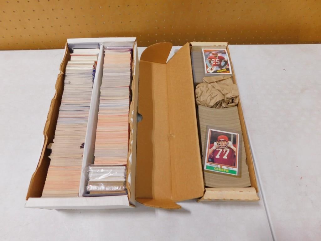 Lot of Sports Cards incl 1970s, 80's Football Cards, Ed Brown, Chester Marcol, Mike Livingston, (1 of 5)