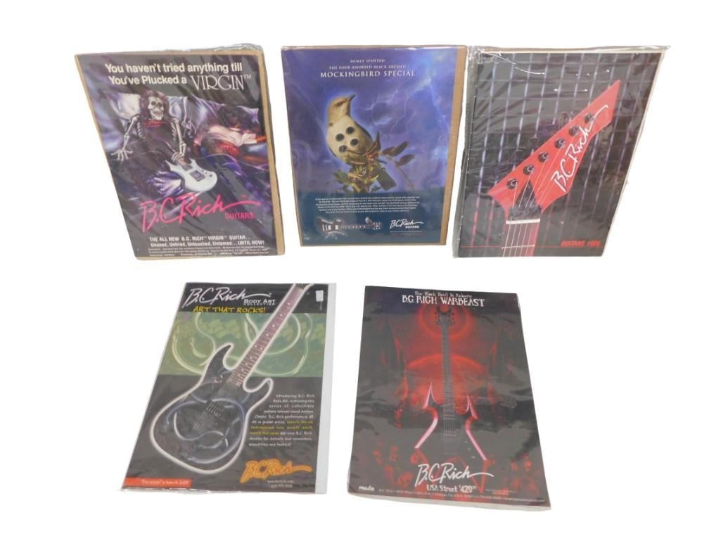 5 Original B.C. Rich Guitar Ads - nice shape!: 5 Original B.C. Rich Guitar Ads - nice shape! All pictures are considered part of the description and should be examined carefully by bidders. Live Auctioneers is now offering Live Shipping through th