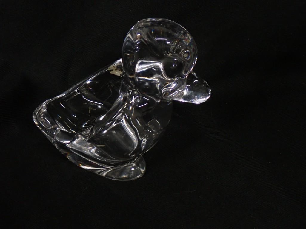 Art Vannes Le Chatel France Crystal Duck figurine (1 of 7)