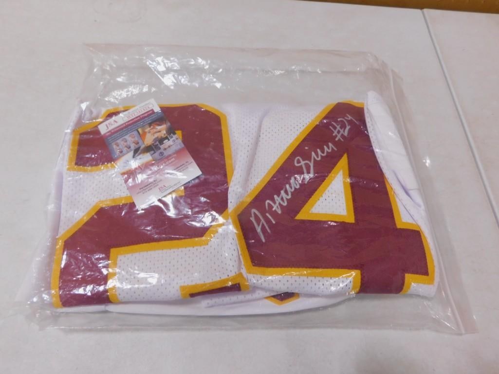 Antonio Gibson Autographed Washington Football Jersey with JSA COA: Antonio Gibson Autographed Washington Football Jersey with JSA COA All pictures are considered part of the description and should be examined carefully by bidders. Live Auctioneers is now offering Liv