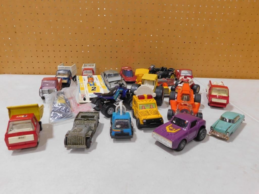 Lot of Toy Vehicles incl Vintage Pressed Steel, Tonka, Blaupunkt Boat, etc (1 of 8)