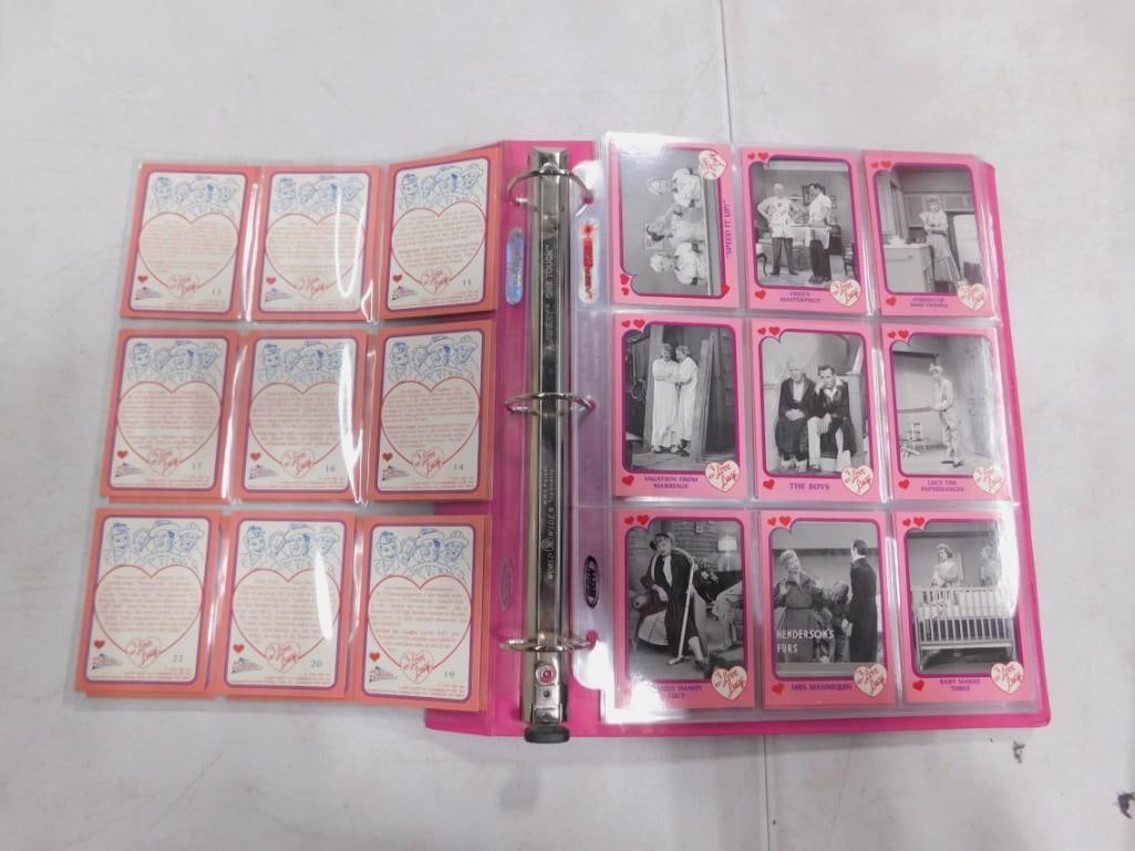I love Lucy Collector Cards in a Pink Binder: I love Lucy Collector Cards in a Pink Binder All pictures are considered part of the description and should be examined carefully by bidders. Live Auctioneers is now offering Live Shipping through the