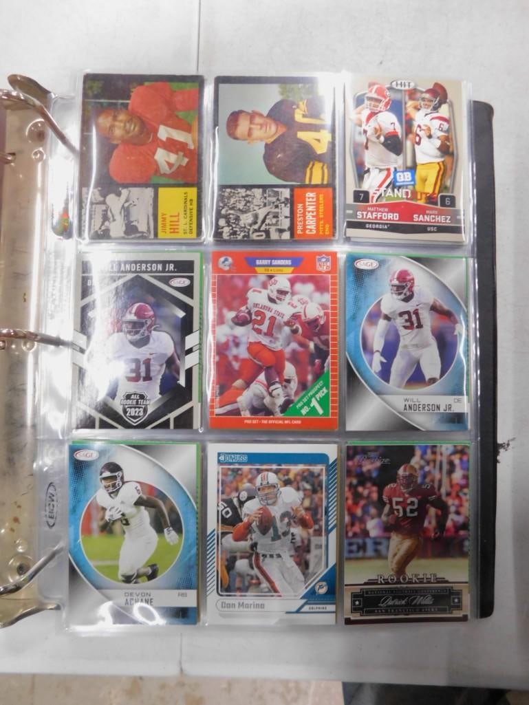 Lot of Sports Cards incl Football Cards in a Binder (1 of 6)