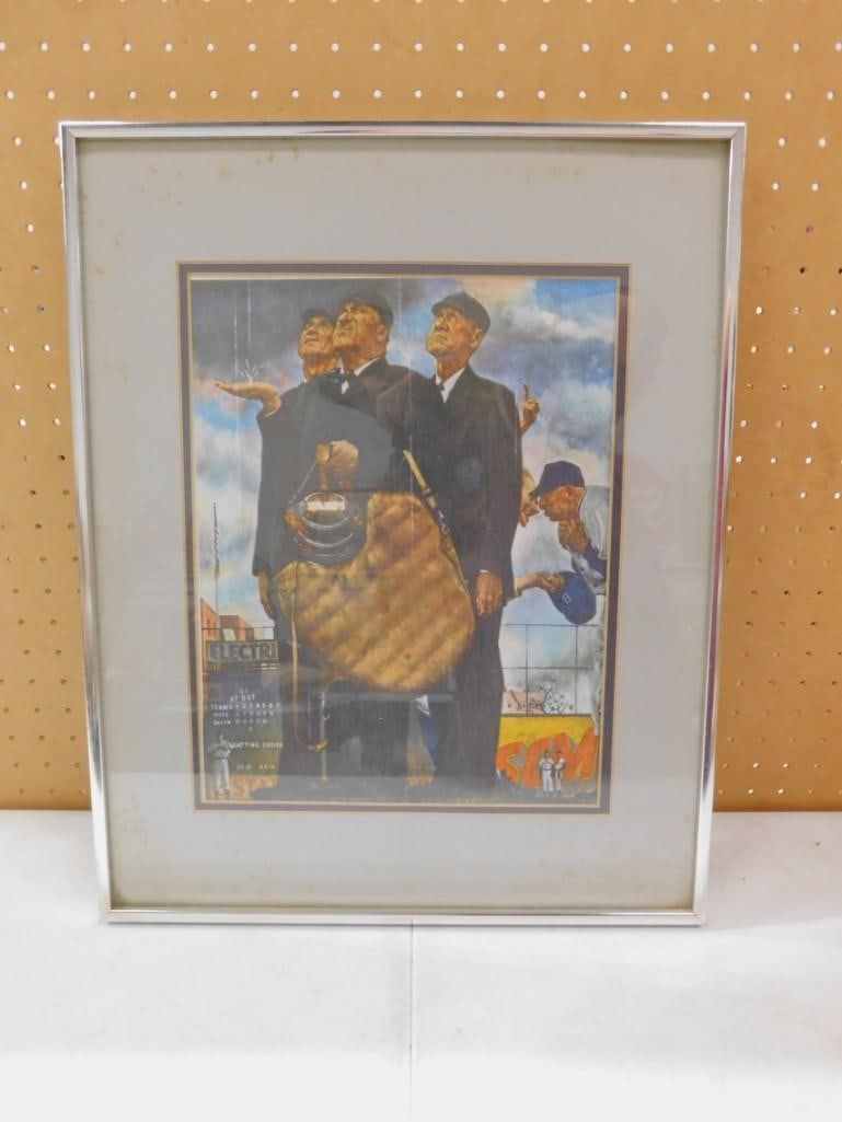 Norman Rockwell Framed Print "Game Called Because of Rain": Norman Rockwell Framed Print "Game Called Because of Rain" All pictures are considered part of the description and should be examined carefully by bidders. Live Auctioneers is now offering Liv