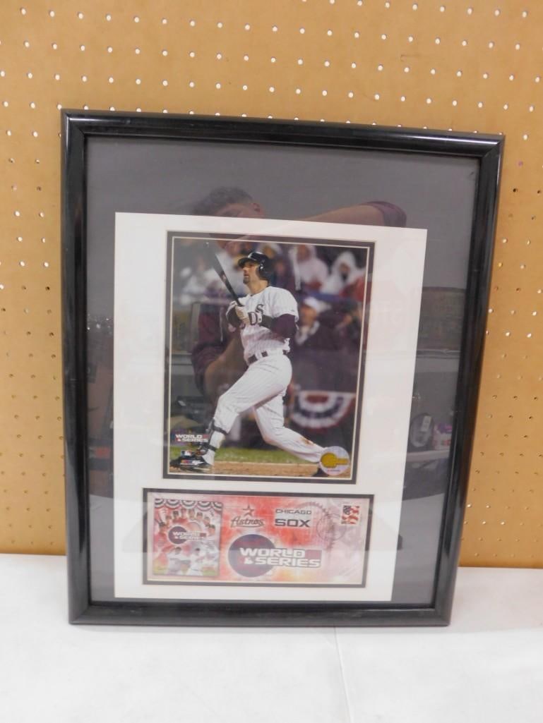 Chicago White Sox 2005 World Series First Day Issue Framed Plaque with Paul Konerko: Chicago White Sox 2005 World Series First Day Issue Framed Plaque with Paul Konerko All pictures are considered part of the description and should be examined carefully by bidders. Live Auctioneers is