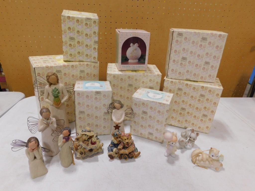 Lot of assorted Precious Moments and other Figurines Many with Boxes: Lot of assorted Precious Moments and other Figurines Many with Boxes All pictures are considered part of the description and should be examined carefully by bidders. Live Auctioneers is now offering L