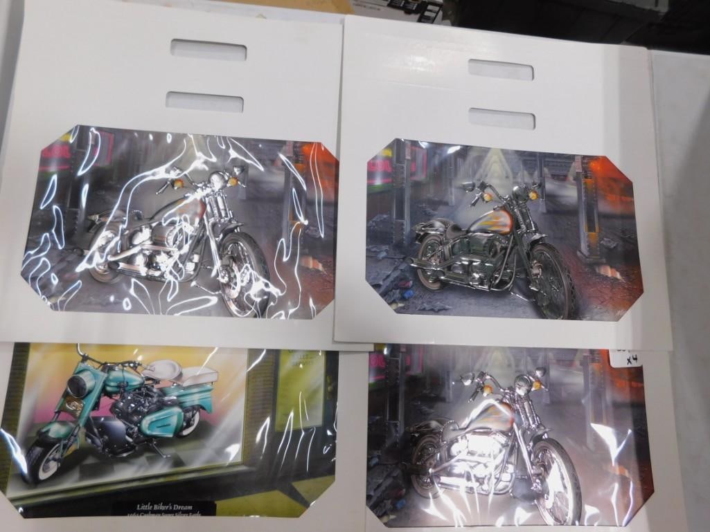 Set of 13 Norland Motorcycle embossed Prints - in four envelopes: Set of 13 Norland Motorcycle embossed Prints - in four envelopes All pictures are considered part of the description and should be examined carefully by bidders. Live Auctioneers is now offering Live