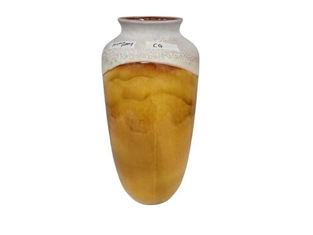 Raymore Pottery Vase Signed on the Bottom: Raymore Pottery Vase Signed on the Bottom All pictures are considered part of the description and should be examined carefully by bidders. Live Auctioneers is now offering Live Shipping through them