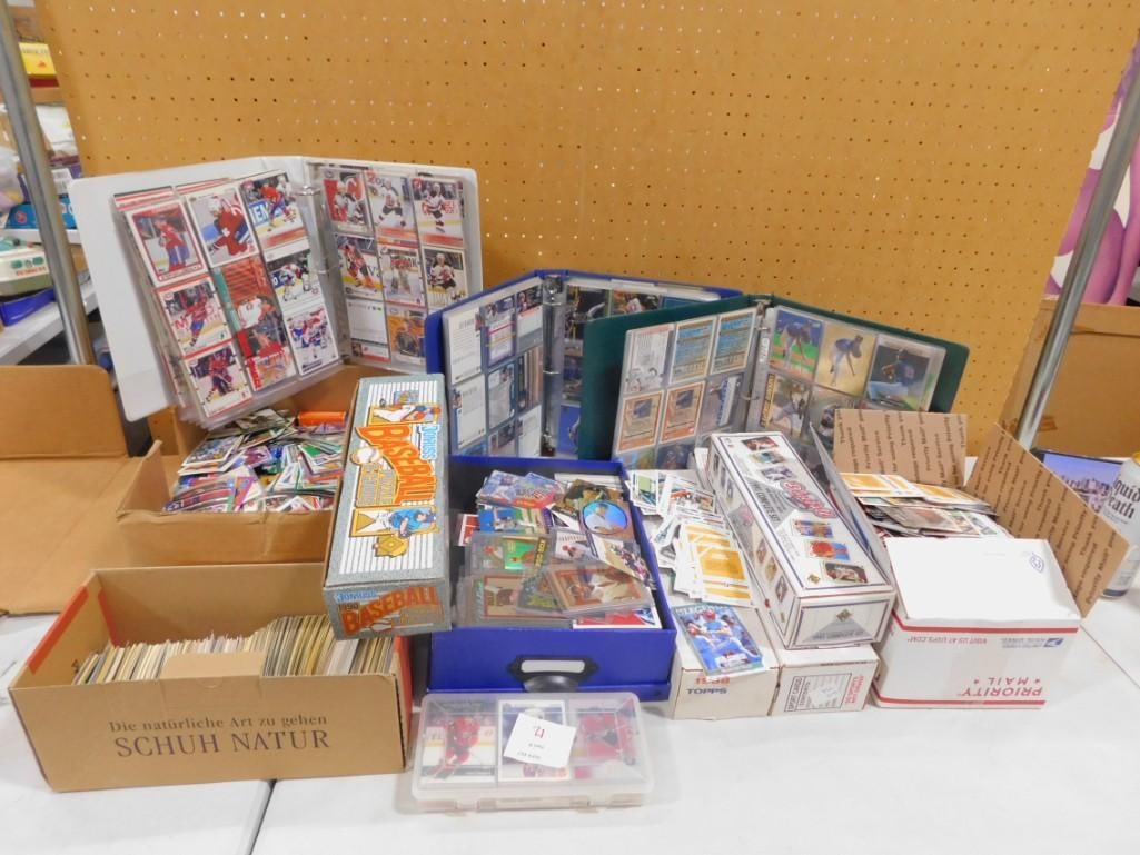 Huge Lot of Sports Cards incl Baseball Cards, Hockey Cards, etc (1 of 9)