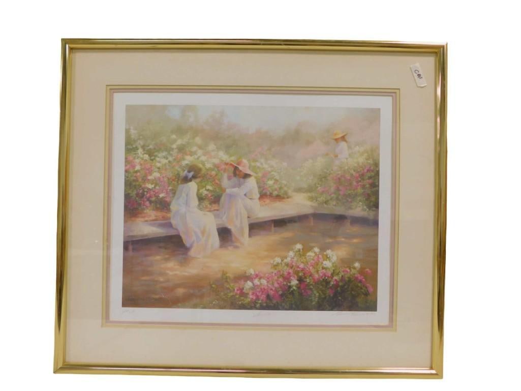 Diana Reineke "Secrets" Pencil Signed and Numbered Print 342/650 Framed: Diana Reineke "Secrets" Pencil Signed and Numbered Print 342/650 Framed All pictures are considered part of the description and should be examined carefully by bidders. Live Auctioneers is n