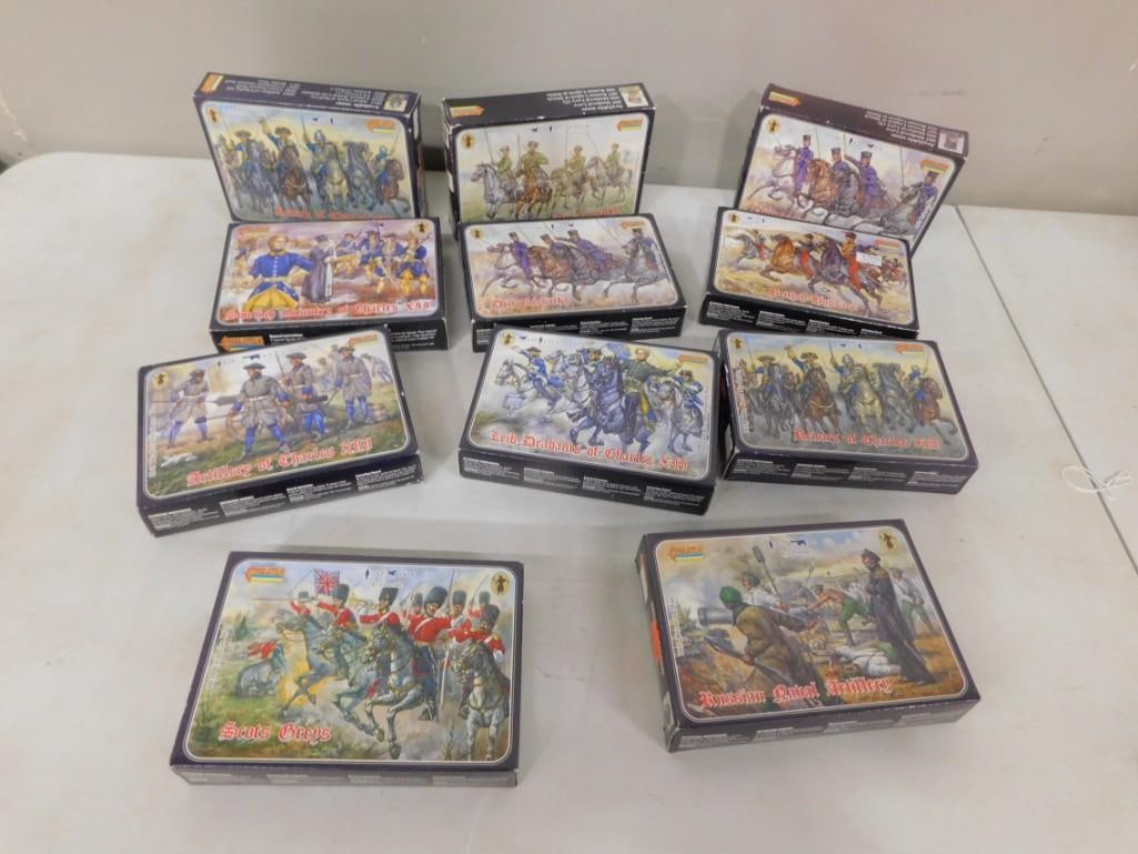 Lot of Strelets Plastic Toy Soldiers in Original Boxes: Lot of Strelets Plastic Toy Soldiers in Original Boxes All pictures are considered part of the description and should be examined carefully by bidders. Live Auctioneers is now offering Live Shipping