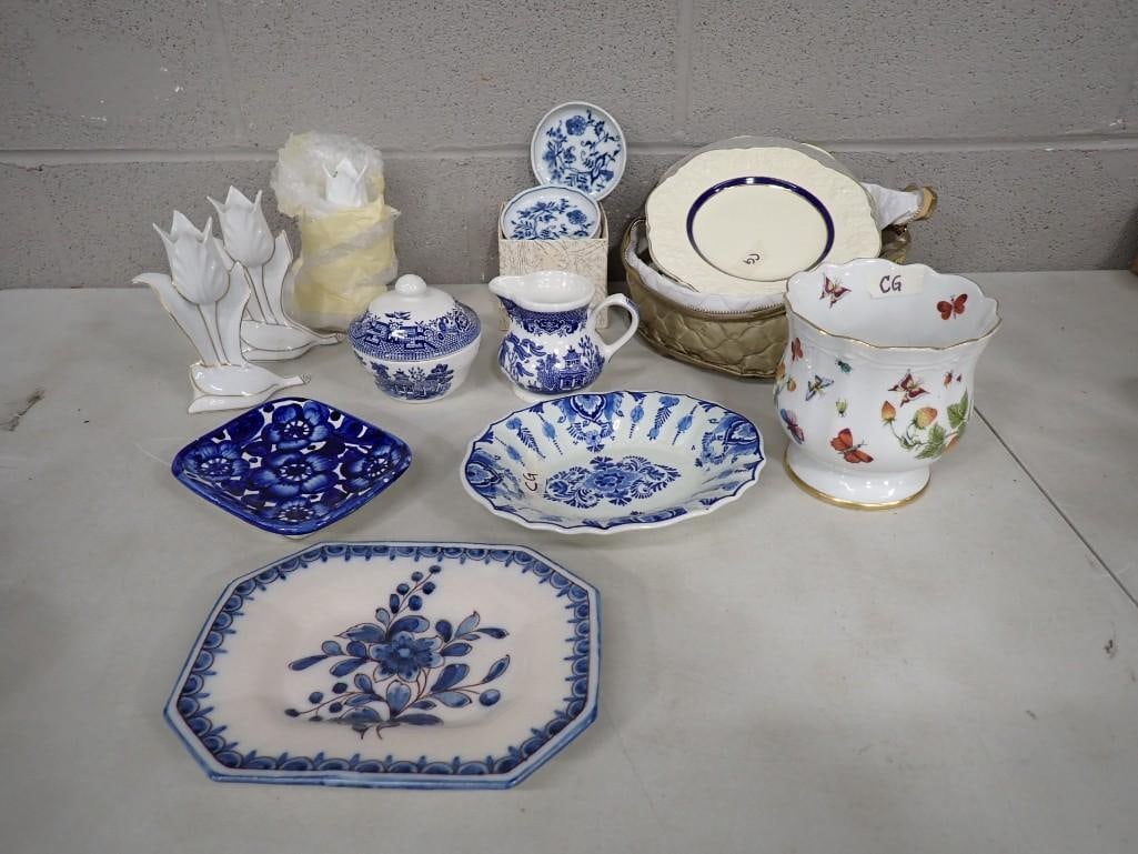 Asst China Mostly Blue and White Various Makers and Patterns: Asst China Mostly Blue and White Various Makers and Patterns All pictures are considered part of the description and should be examined carefully by bidders. Live Auctioneers is now offering Live Ship