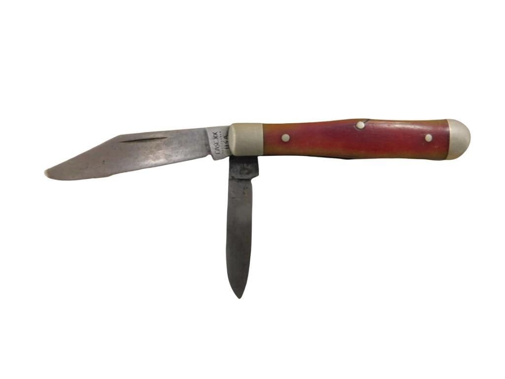 Case XX Small 2 Blade Pocket Knife: Case XX Small 2 Blade Pocket Knife All pictures are considered part of the description and should be examined carefully by bidders. Live Auctioneers is now offering Live Shipping through them. This