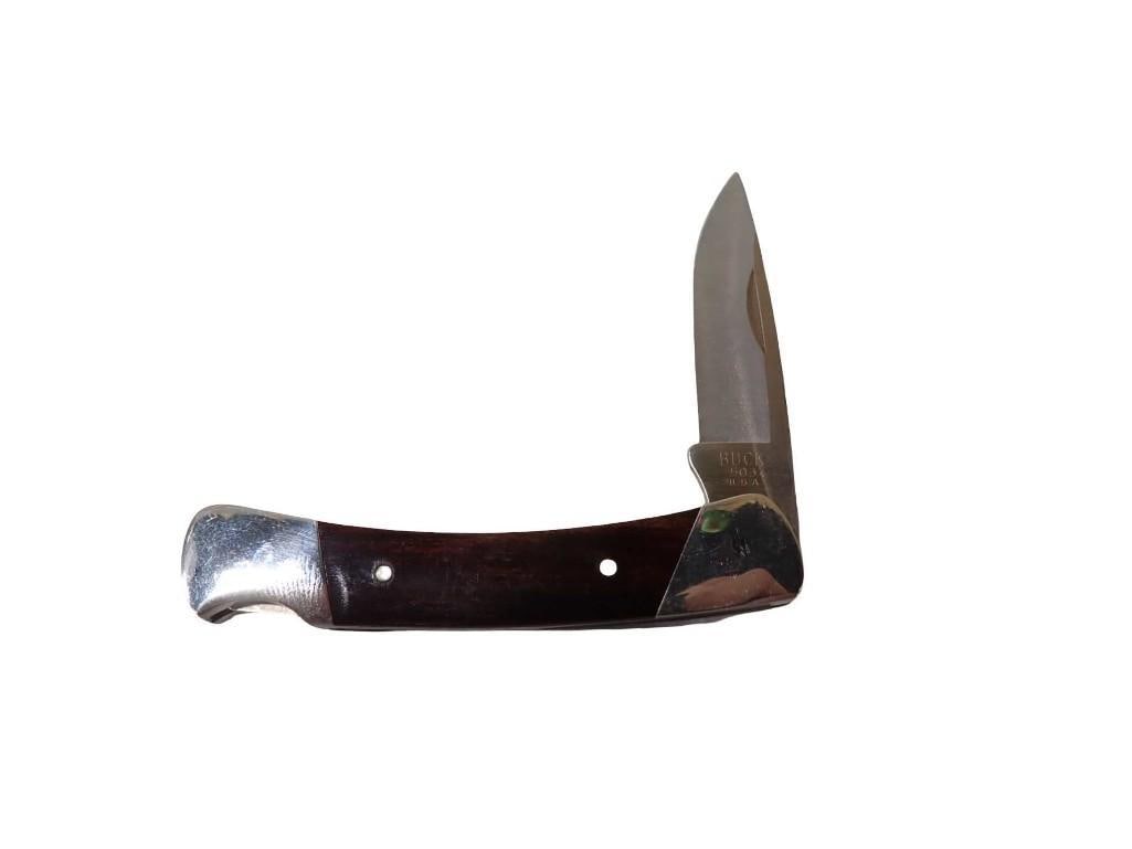 Buck 503 Single Blade Knife Appears New: Buck 503 Single Blade Knife Appears New All pictures are considered part of the description and should be examined carefully by bidders. Live Auctioneers is now offering Live Shipping through them.