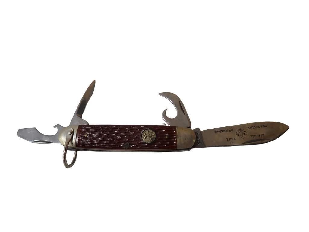 Ulster Boy Scout Knife: Ulster Boy Scout Knife All pictures are considered part of the description and should be examined carefully by bidders. Live Auctioneers is now offering Live Shipping through them. This is an option