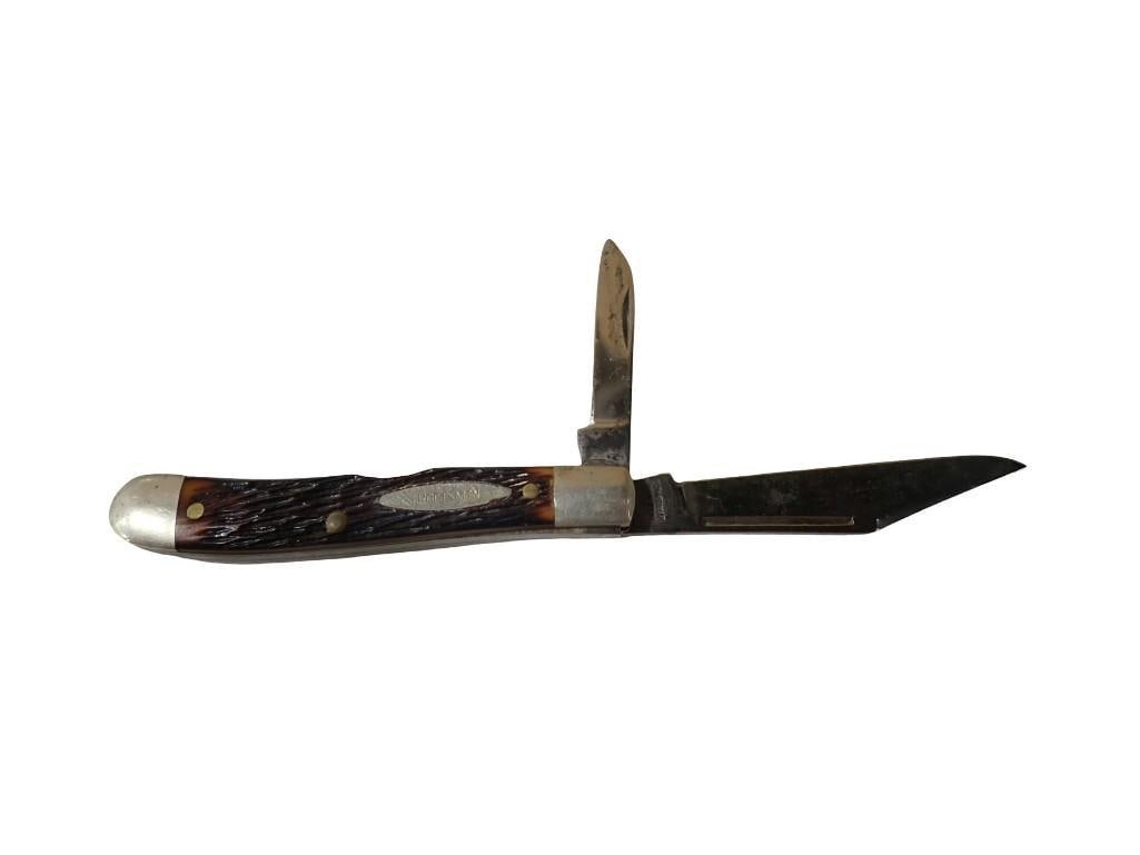 Craftsman Small 2 Blade Pocket Knife: Craftsman Small 2 Blade Pocket Knife All pictures are considered part of the description and should be examined carefully by bidders. Live Auctioneers is now offering Live Shipping through them. Thi