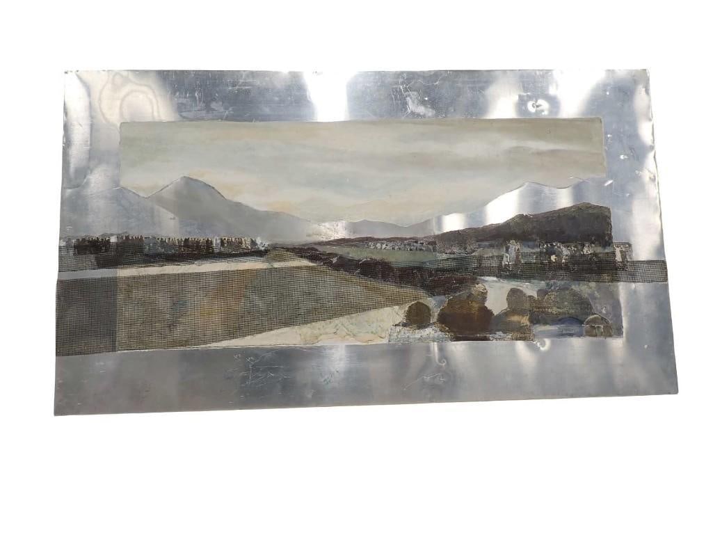 Panoramic Art on Metal 18"x 32": Panoramic Art on Metal 18"x 32" All pictures are considered part of the description and should be examined carefully by bidders. Live Auctioneers is now offering Live Shipping through them.
