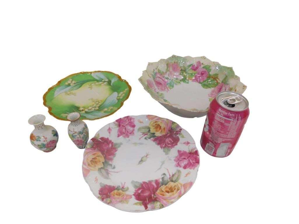 Lot of Bavarian Porcelain, Limoges Plate, Etc (1 of 10)