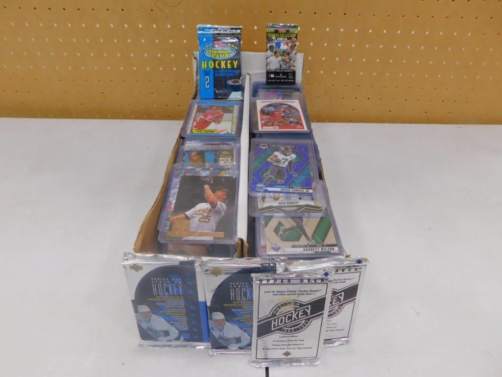 Large Box of Sports Cards incl Football Cards and Baseball Cards - 2