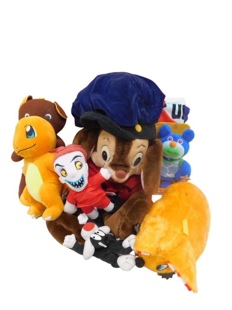 Lot of Plush incl Pokemon, Nightmare Before Christmas, Vintage Carnival Prizes: Lot of Plush incl Pokemon, Nightmare Before Christmas, Vintage Carnival Prizes All pictures are considered part of the description and should be examined carefully by bidders. Live Auctioneers is no