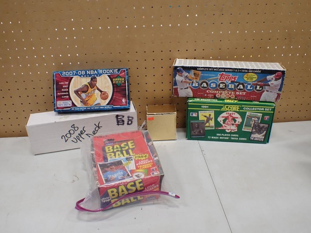 6 Boxes of Sports Cards incl Basketball, Football, Baseball, Etc: 6 Boxes of Sports Cards including Basketball Cards, Baseball Cards, Football Cards, Etc All pictures are considered part of the description and should be examined carefully by bidders. Live Auctione