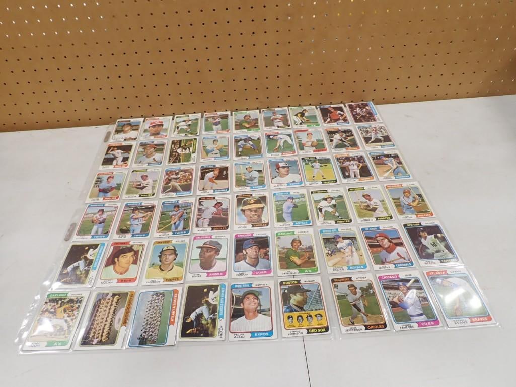 1974 Topps Baseball Cards 81 Cards Total incl Ted Simmons - HOF, Gaylord Penny - HOF, Joe Torre - HO: 1974 Topps Baseball Cards 81 Cards Total incl Ted Simmons - HOF, Gaylord Penny - HOF, Joe Torre - HOF, Steve Garvey, Gorman Thomas - RC All pictures are considered part of the description and should