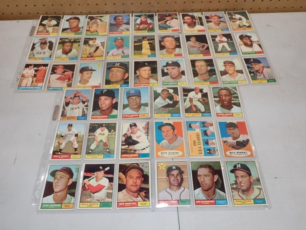 1961 Topps Baseball Cards 45 Total Cards incl Robin Roberts - HOF, Richie Ashburn - HOF, Stars of th: 1961 Topps Baseball Cards 45 Total Cards incl Robin Roberts - HOF, Richie Ashburn - HOF, Stars of the Day. Nice cards. All pictures are considered part of the description and should be examined