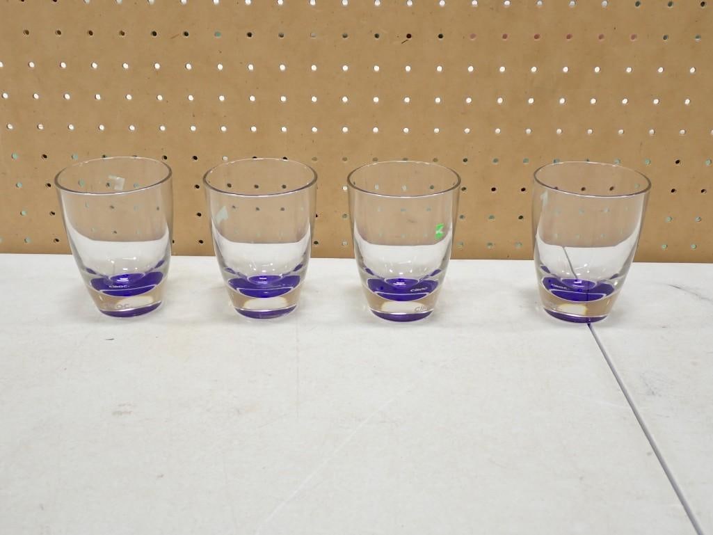 Lot of 4 Glasses Marked Ciroc Made in Italy: Lot of 4 Glasses Marked Ciroc Made in Italy All pictures are considered part of the description and should be examined carefully by bidders. Live Auctioneers is now offering Live Shipping through them